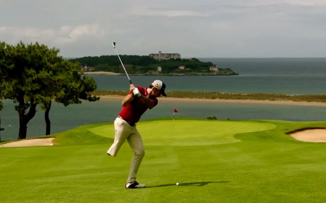 Golf fans inspired by European Tour video of golfer playing with one leg